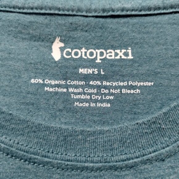 COTOPAXI Mens Green Do Good T-Shirt Organic Cotton Blend Graphic Tee L - Picture 3 of 14